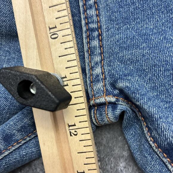 Miss Selfridge Denim Jeans Women 28x32 Blue Cropped Kickflare Boot Cowboy Pants - Picture 10 of 14